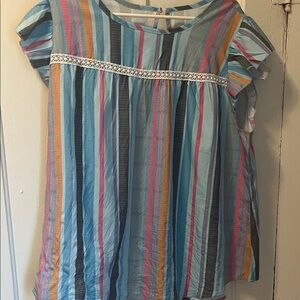 Colorful Striped Blouse